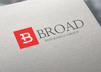Broad Insurance Services logo printed on a paper